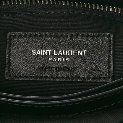 Saint Laurent Calfskin Y Quilted Monogram Toy Loulou Crossbody Bag Black 6 of 11