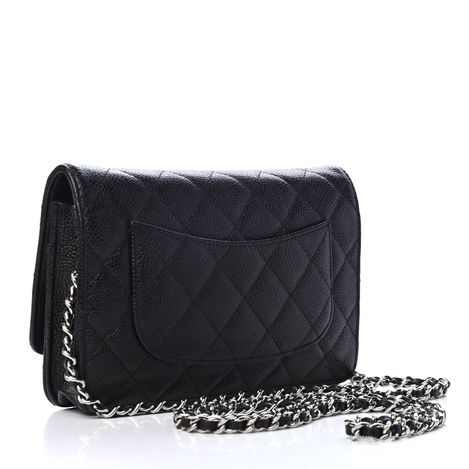 Chanel Caviar Quilted Wallet On Chain WOC Black 2 of 4