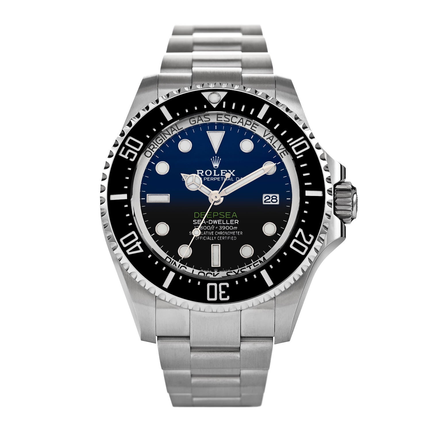 Rolex Stainless Steel 44mm Oyster Perpetual Date Sea-Dweller Deepsea James Cameron Watch Blue 136660 1 of 5