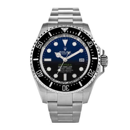 Rolex Stainless Steel 44mm Oyster Perpetual Date Sea-Dweller Deepsea James Cameron Watch Blue 136660 1 of 5