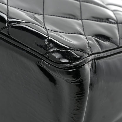 Chanel Patent Quilted Tote Black 15 of 17