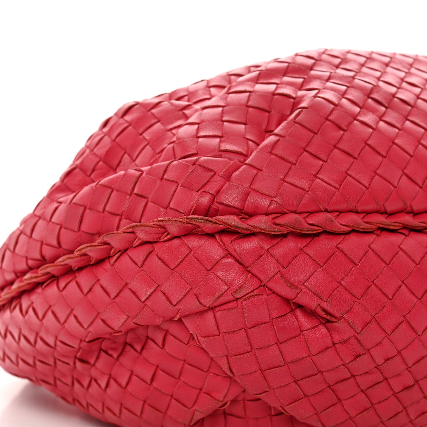 Nappa Intrecciato Medium Belly Veneta Hobo Fuchsia