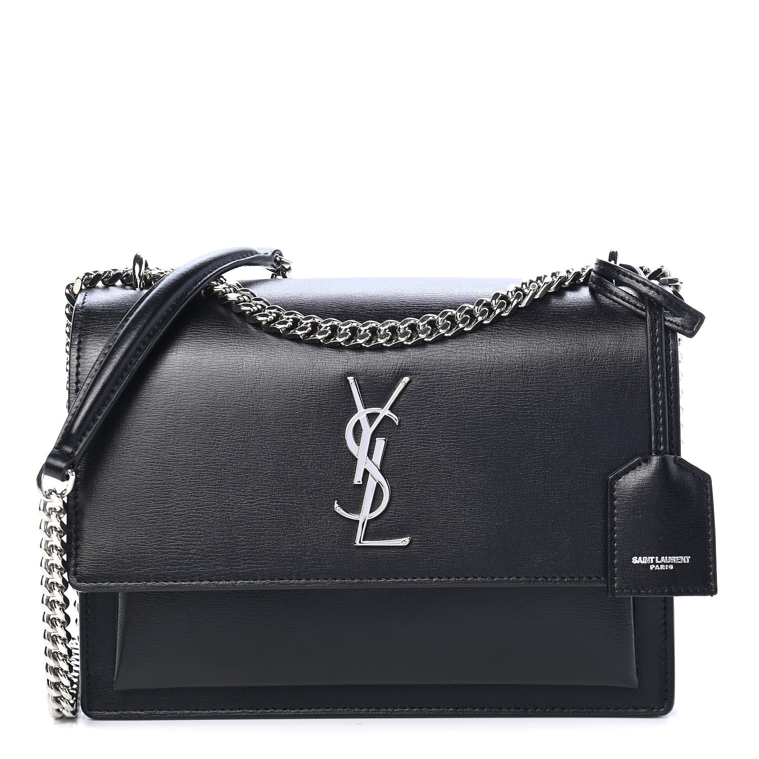 Saint Laurent Calfskin Medium Monogram Sunset Black 1 of 8