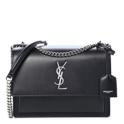 Saint Laurent Calfskin Medium Monogram Sunset Black 1 of 8