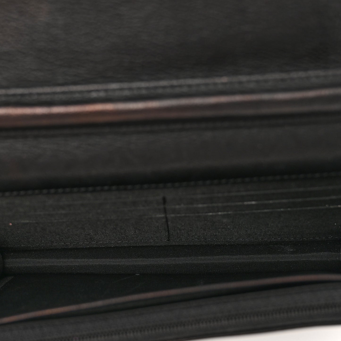 Calfskin Camellia Wallet on Chain WOC Black