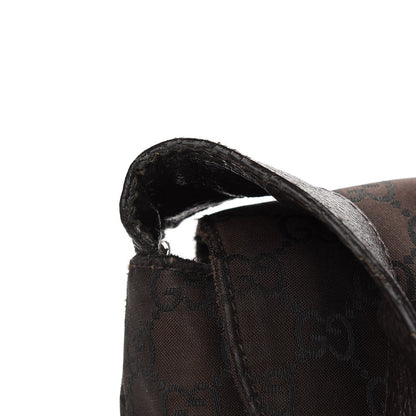 Gucci GG Monogram Flap Messenger Bag Brown 8 of 11