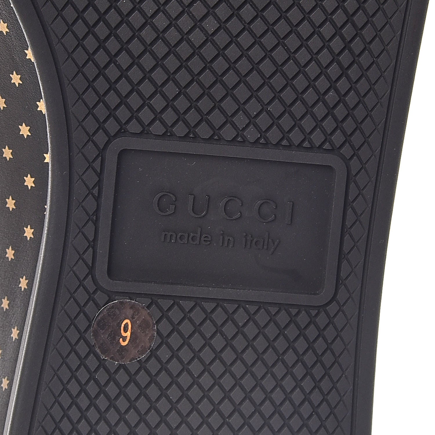 Gucci X SEGA Calfskin GUCCY Stars Mens Falacer Sneakers 9 Black 6 of 10