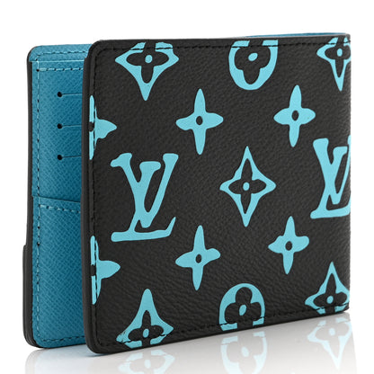 Louis Vuitton Monogram Playground Slender Wallet Black 3 of 9