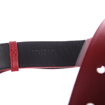 Saint Laurent Grain De Poudre Monogram Belt Bag Rouge Eros 9 of 10
