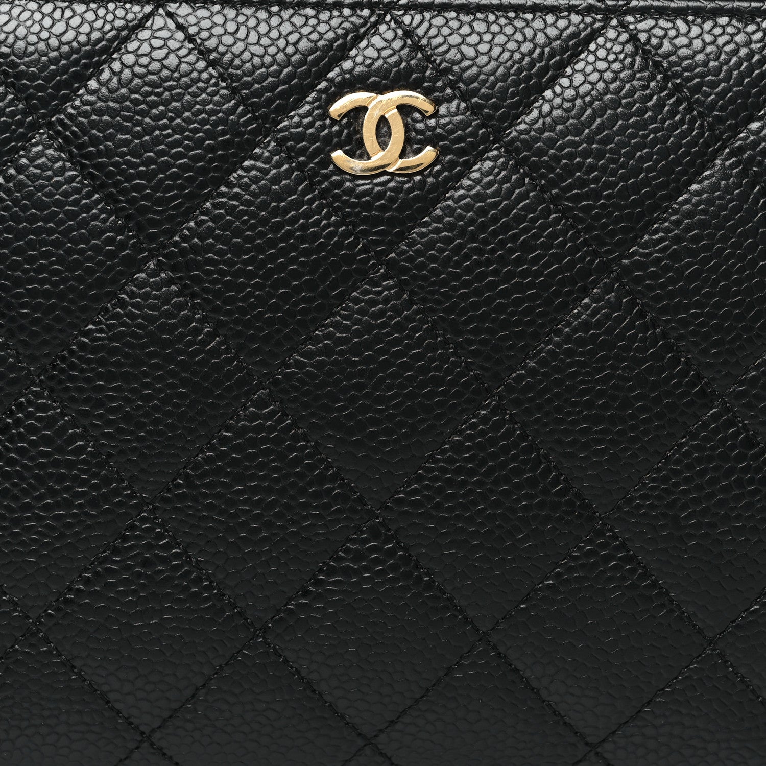 Chanel Caviar Quilted Large Zip Around Organizer Wallet Black 9 of 10