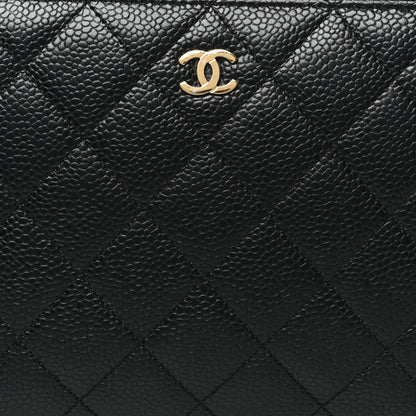 Chanel Caviar Quilted Large Zip Around Organizer Wallet Black 9 of 10
