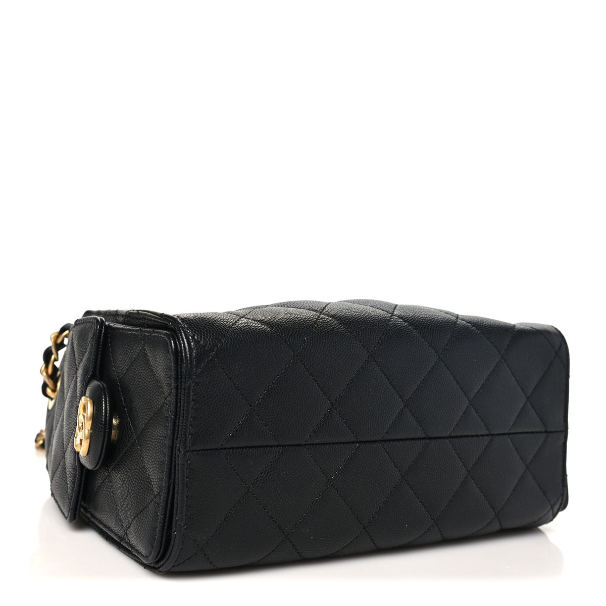 Chanel Caviar Quilted Mini Chanel 25 Handbag Black 4 of 10