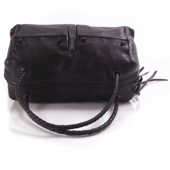 Leather Pocket Tassel Bowler