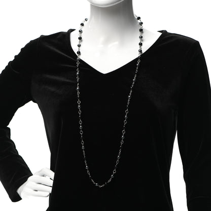 David Yurman Sterling Silver Black Onyx Hematite Bijoux Necklace 2 of 5