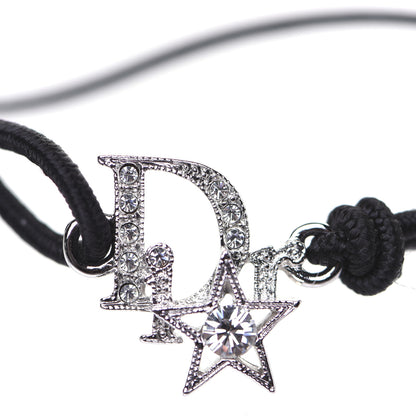 Christian Dior Crystal Star Logo Bracelet Black 3 of 4