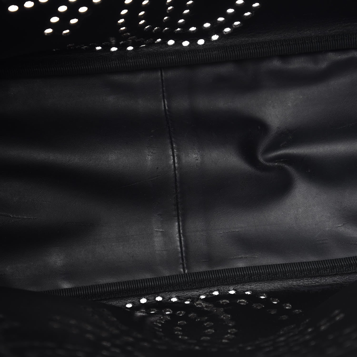 Chanel Patent Perforated CC Tote Black 10 of 13