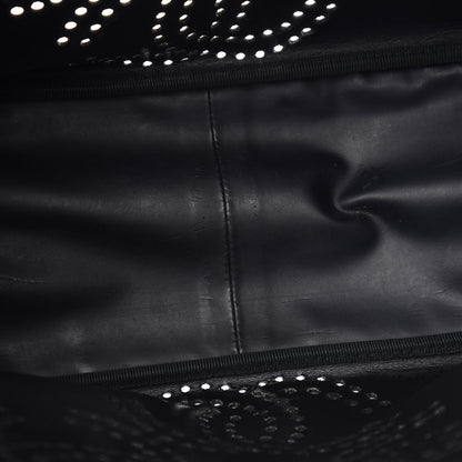 Chanel Patent Perforated CC Tote Black 10 of 13
