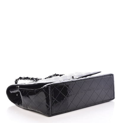 Chanel Patent Quilted Maxi Single Flap Black 4 of 11