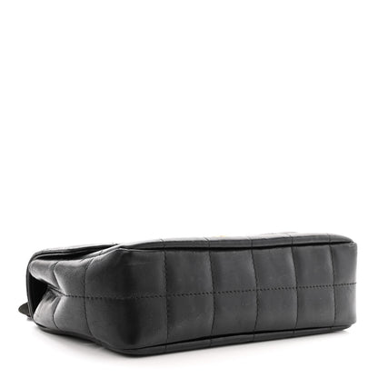 Chanel Lambskin Quilted Mini Chocolate Bar Camellia Flap Black 4 of 10