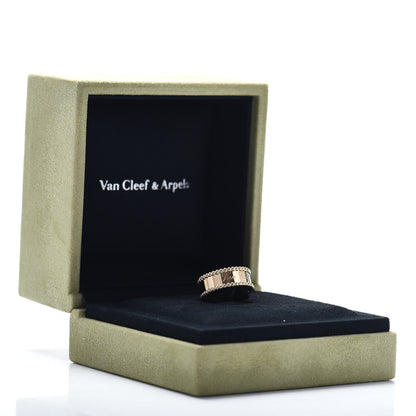 Van Cleef & Arpels 18K Yellow Gold Perlee Signature Ring 52 6 5 of 5