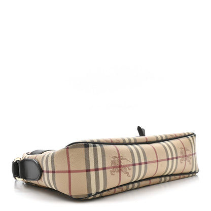 Burberry Haymarket Check Front Pocket Crossbody Bag Chocolate 3 of 12