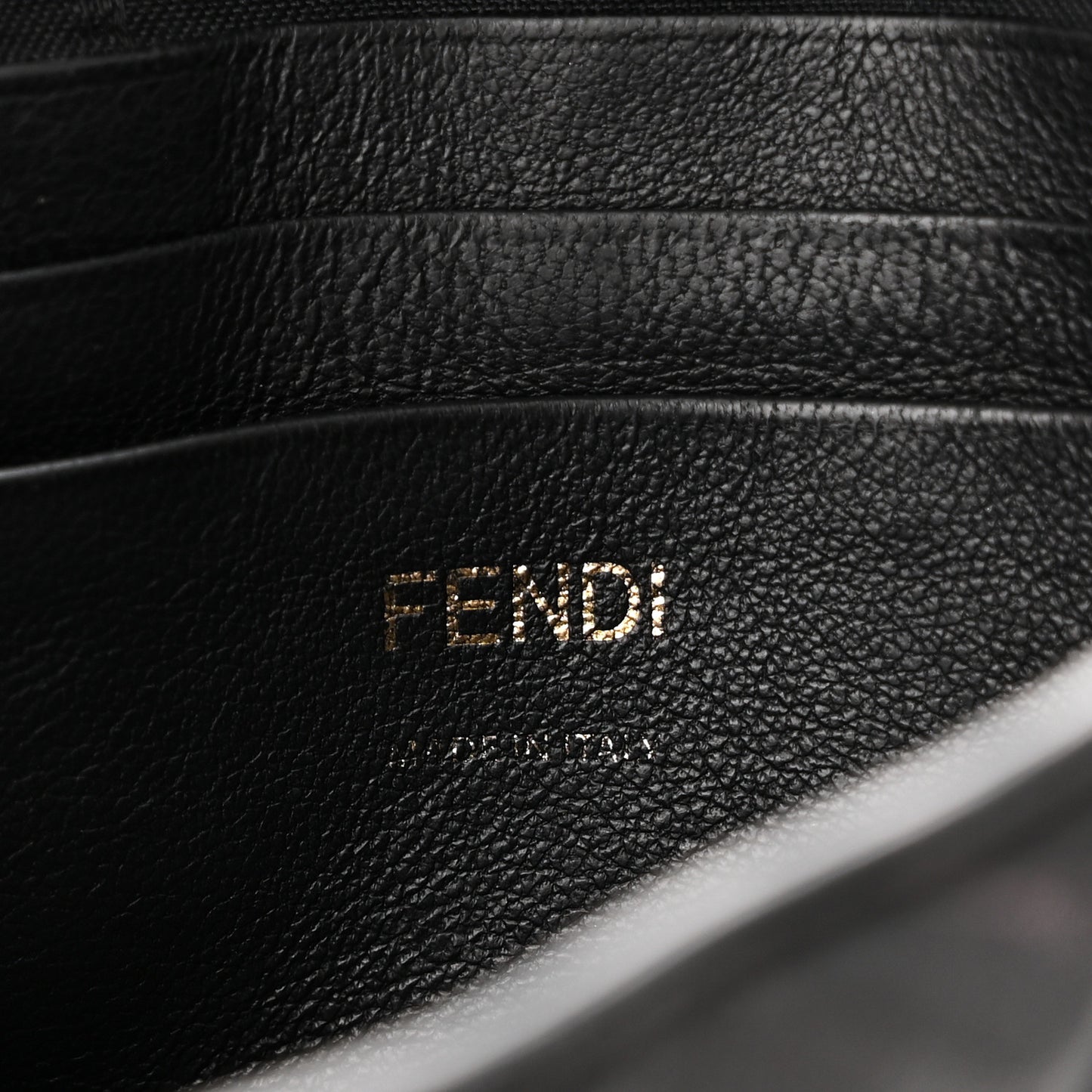 Nappa FF 1974 Embossed Mini Baguette Black