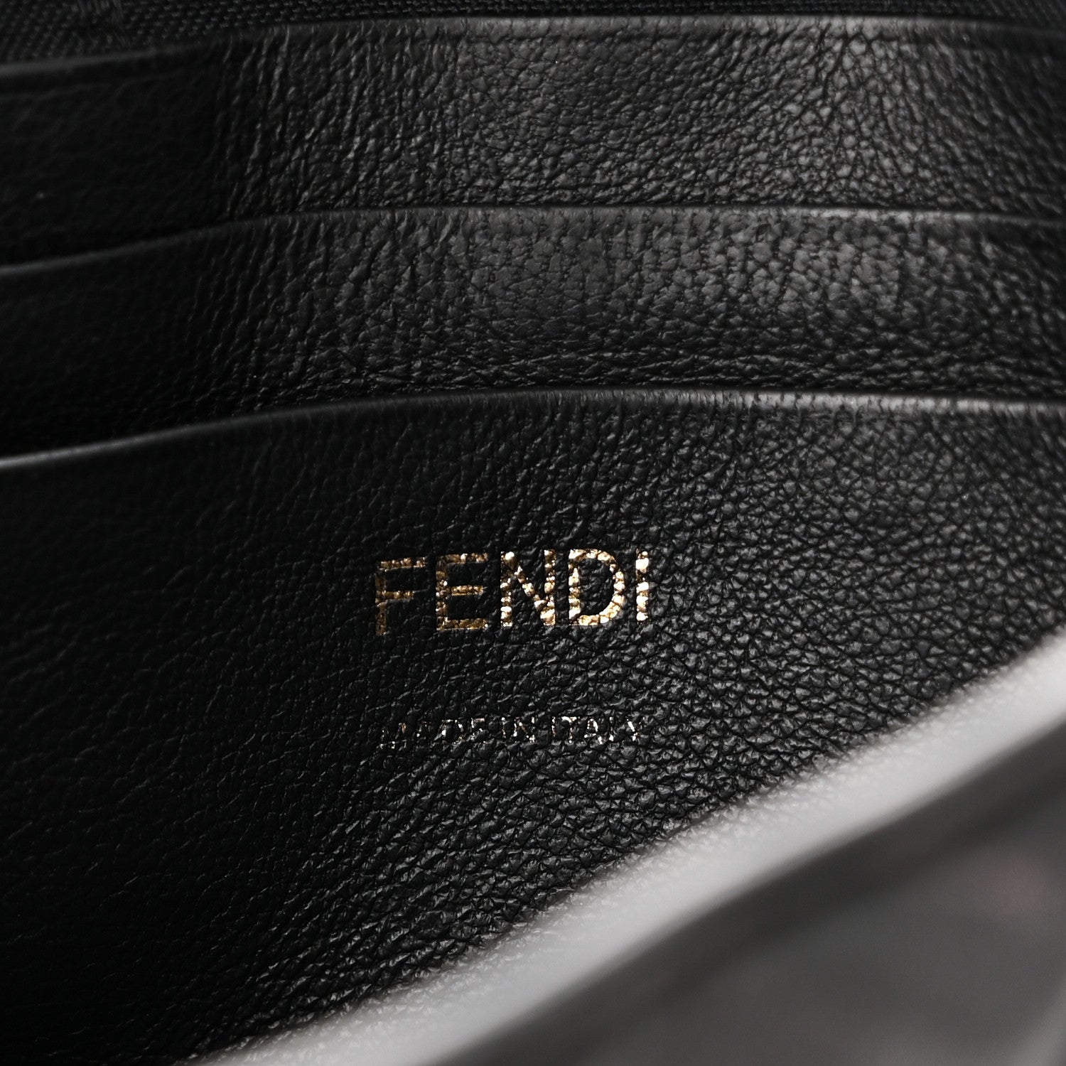 Fendi Nappa FF 1974 Embossed Mini Baguette Black 6 of 10