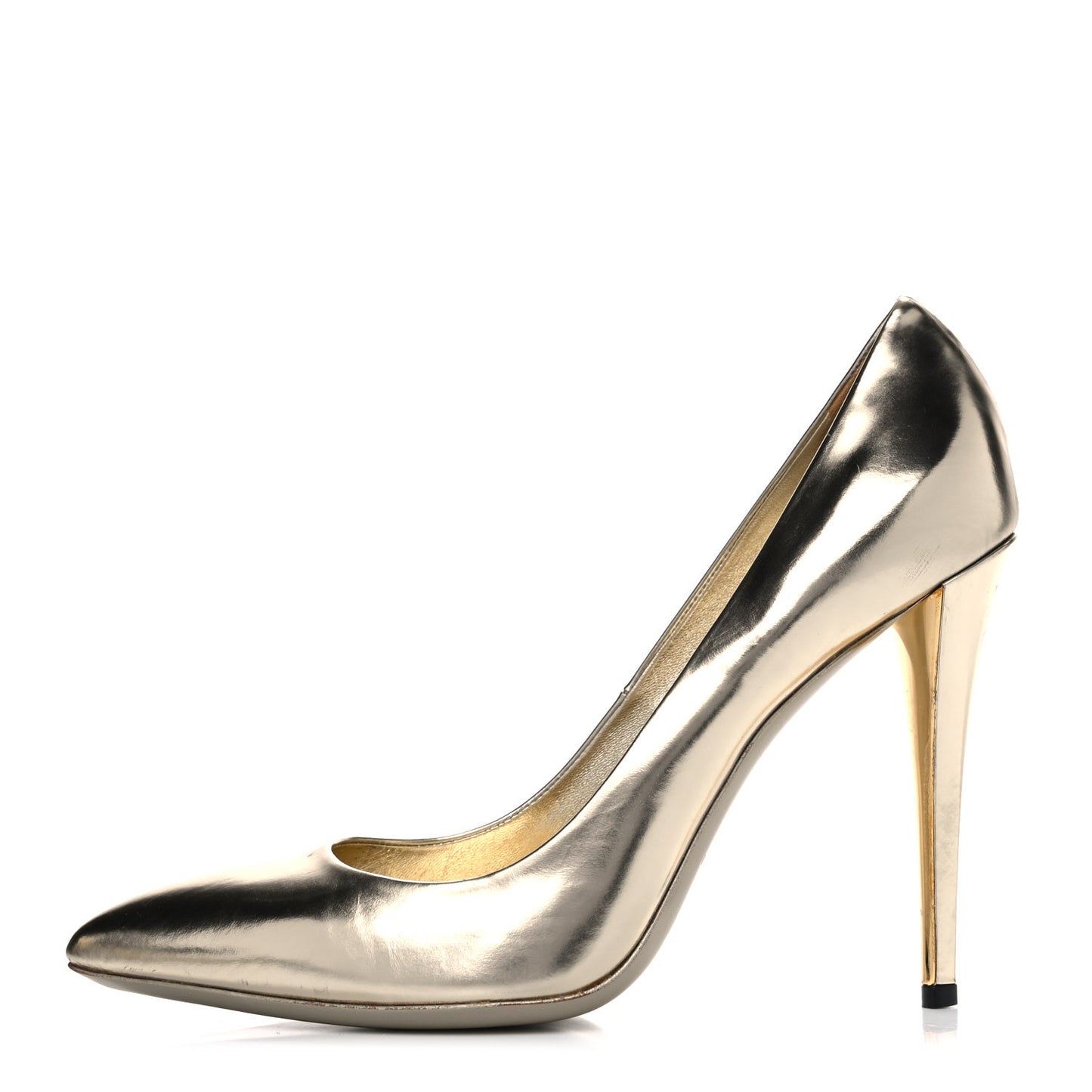 Calfskin Clara Pumps 40 Gold
