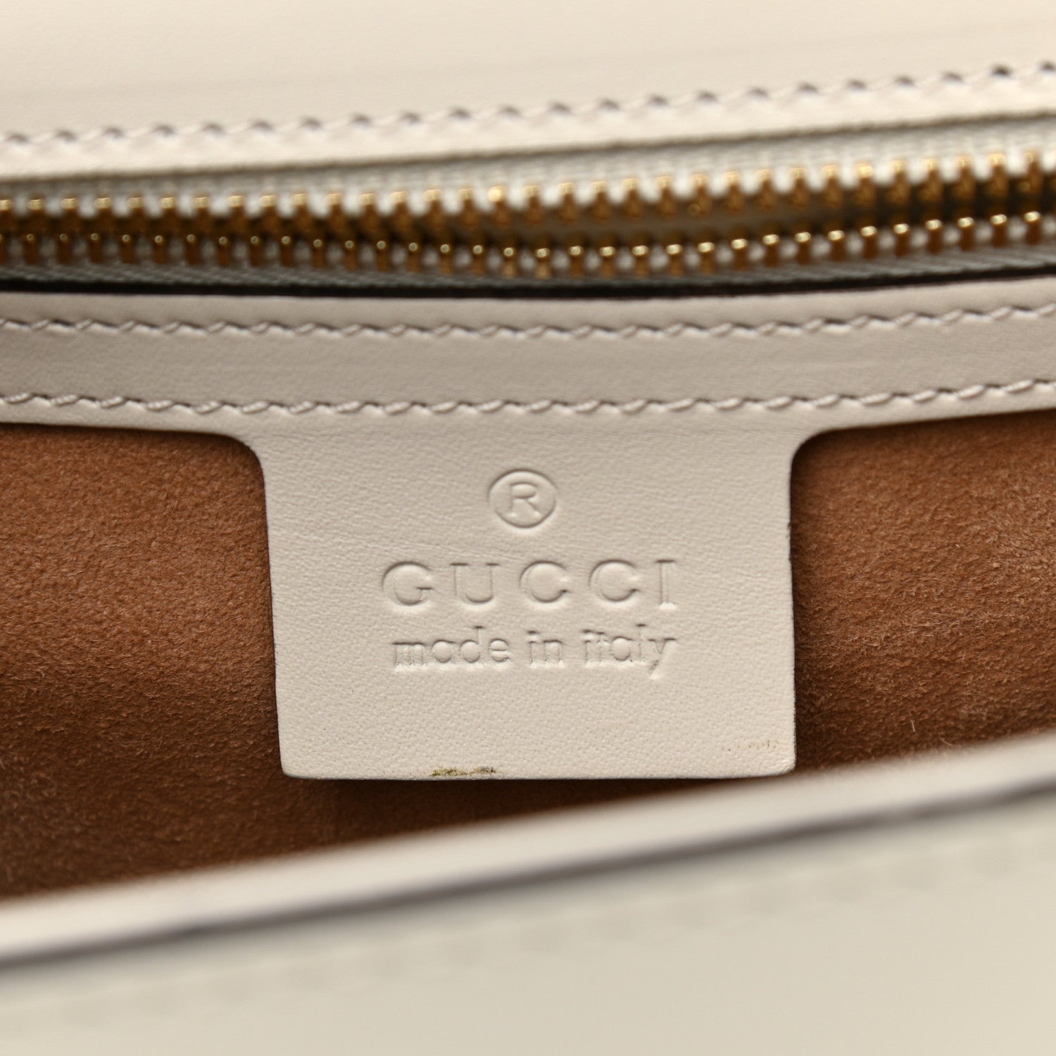 Gucci Calfskin Small Sylvie Shoulder Bag Off White 6 of 9