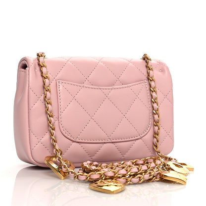 Chanel Lambskin Quilted Mini Flap Light Pink 2 of 10