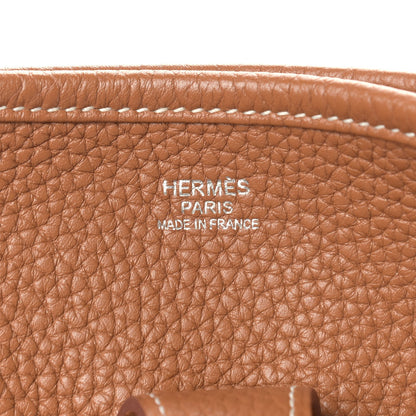 Hermes Taurillon Clemence Evelyne III PM Gold 6 of 9