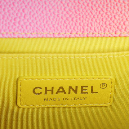 Chanel Caviar Quilted Medium Cuba Rainbow Boy Flap Multicolor 6 of 7