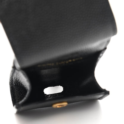 Saint Laurent Grain De Poudre Monogram Airpods Case Black 3 of 5