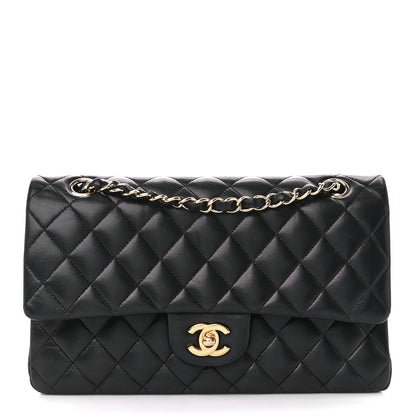 Chanel Lambskin Quilted Medium Double Flap Black 1 of 11