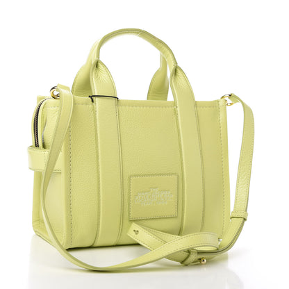 Marc Jacobs Natural Grain Calfskin Small Tote Shadow Lime 3 of 10
