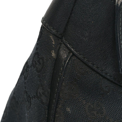 Gucci Monogram Large D Gold Ring Hobo Black 11 of 14
