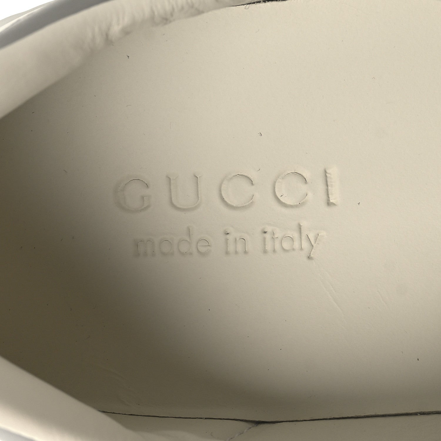 Gucci Calfskin Interlocking G Perforated Mens Ace Sneakers 8 White Grey Sky 9 of 10