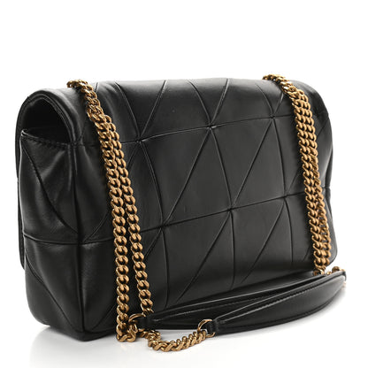 Saint Laurent Lambskin Patchwork Monogram Medium Jamie Black 3 of 9