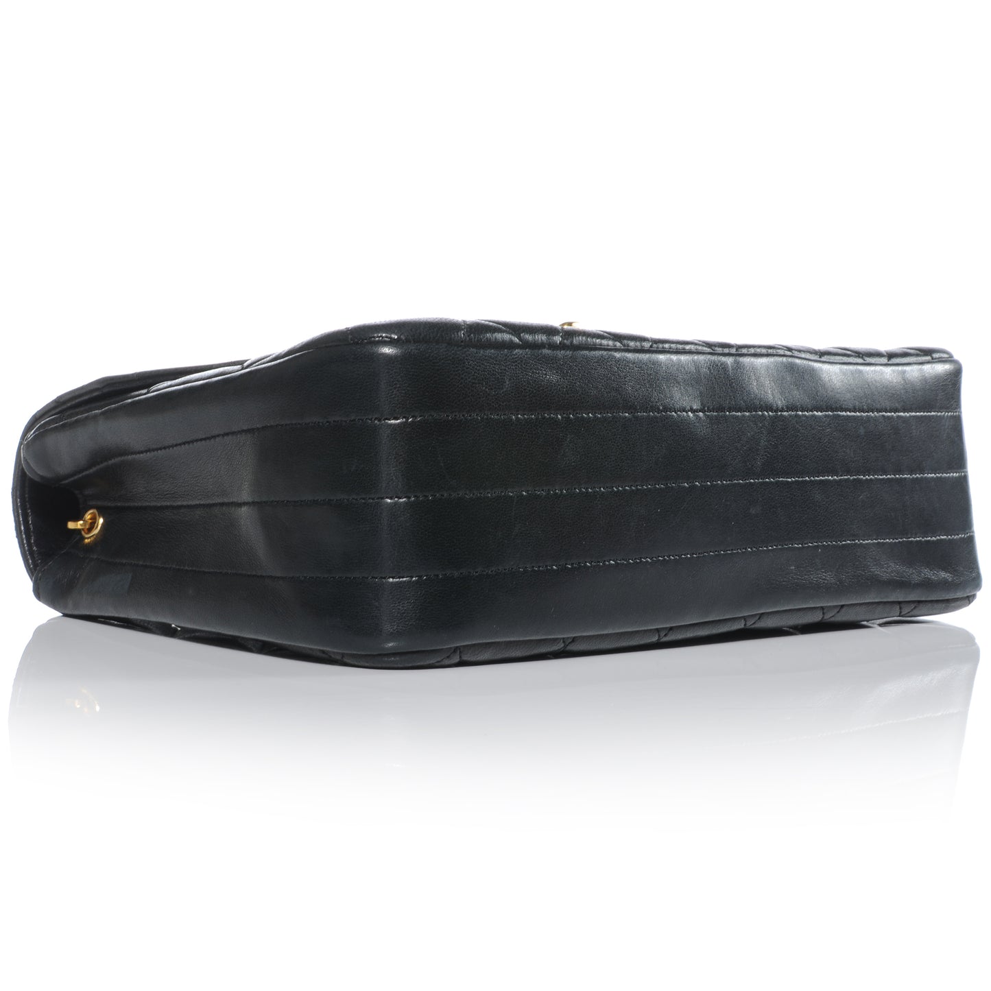 Lambskin Small Single Flap Black