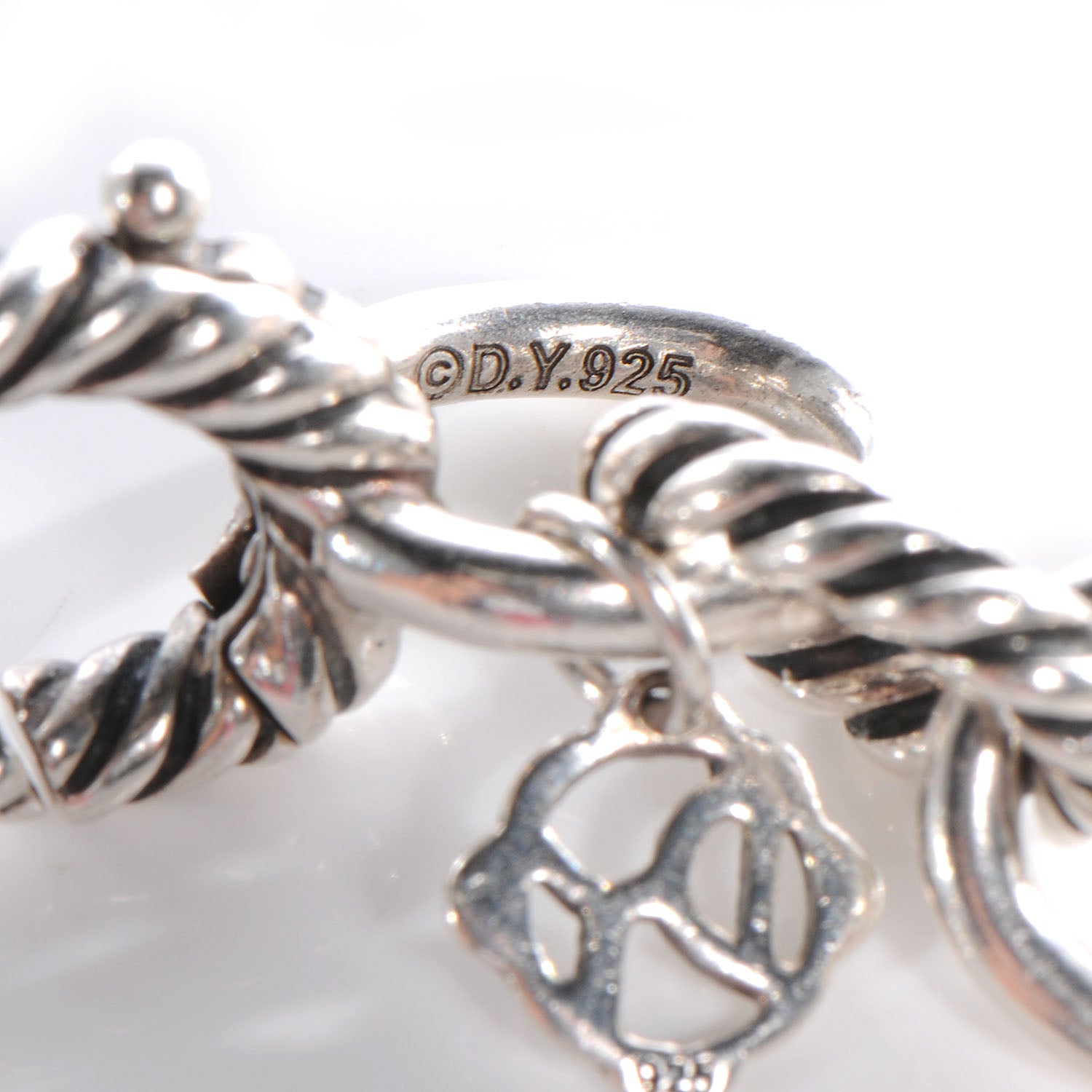 David Yurman Sterling Silver 12mm Large Oval Link Bracelet 4 of 4