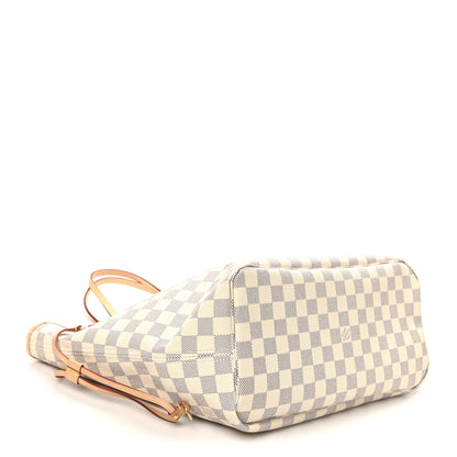 Louis Vuitton Damier Azur Neo Neverfull MM Rose Ballerine 4 of 11