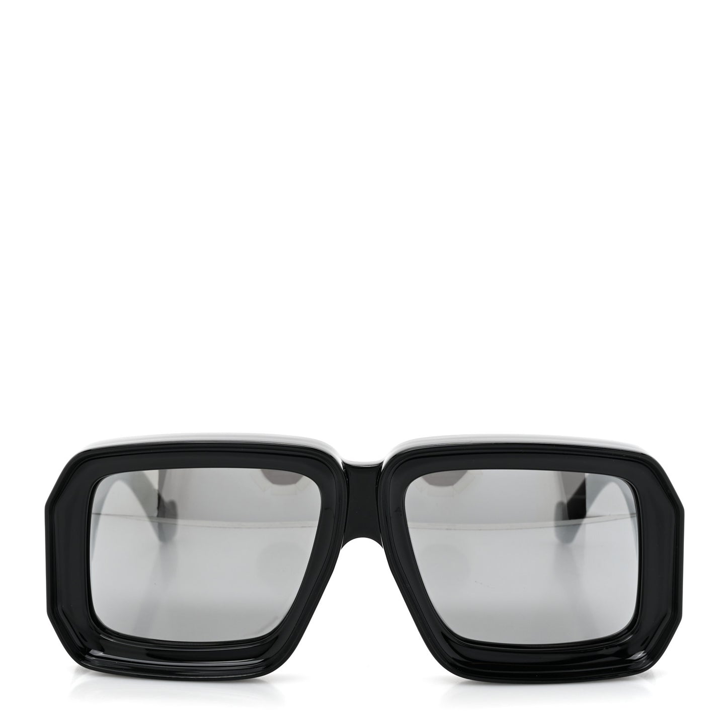 Acetate Paula's Ibiza Dive In Mask Sunglasses LW40064U Black Silver