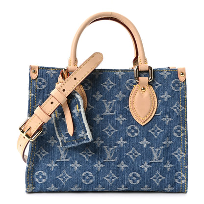 Louis Vuitton Monogram Denim Onthego PM Blue 1 of 10