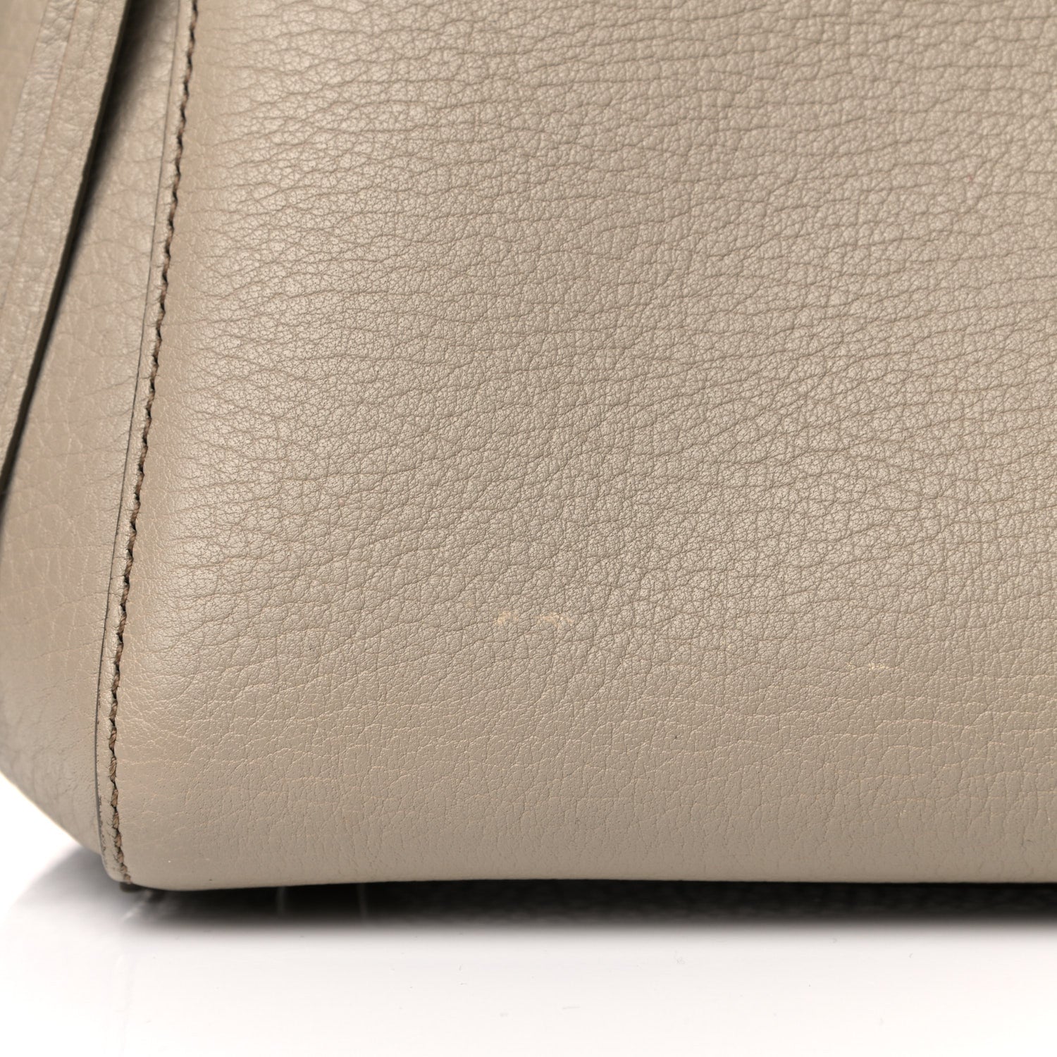 Celine Crisped Calfskin Medium Edge Shoulder Bag Light Taupe 14 of 18