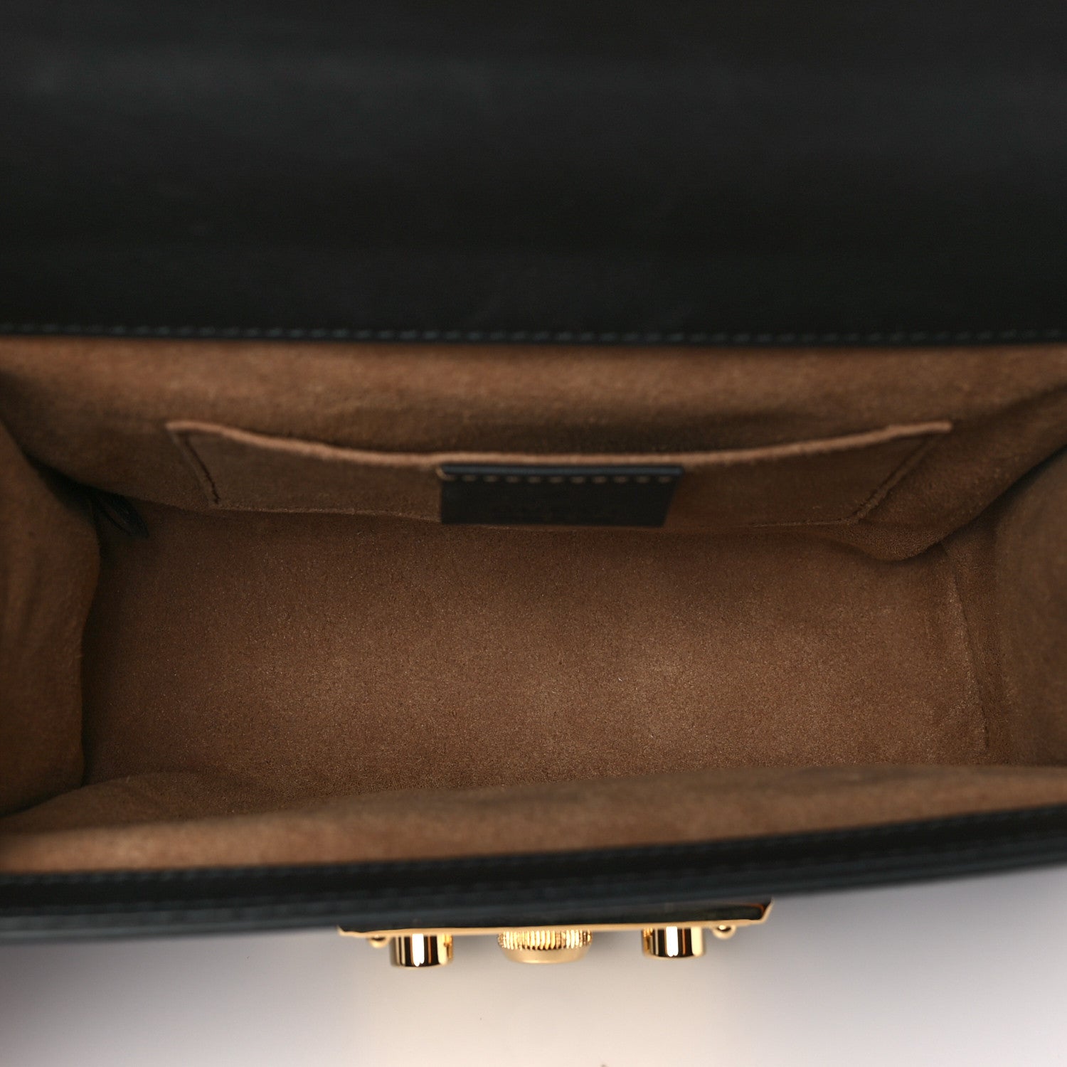 Gucci Calfskin Small Padlock Shoulder Bag Black 5 of 10