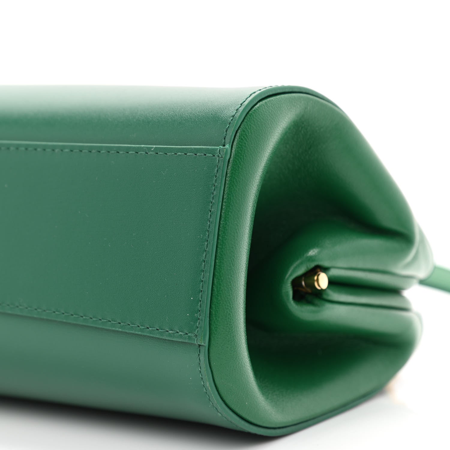 Bottega Veneta Calfskin Tip Clutch Racing Green 9 of 9