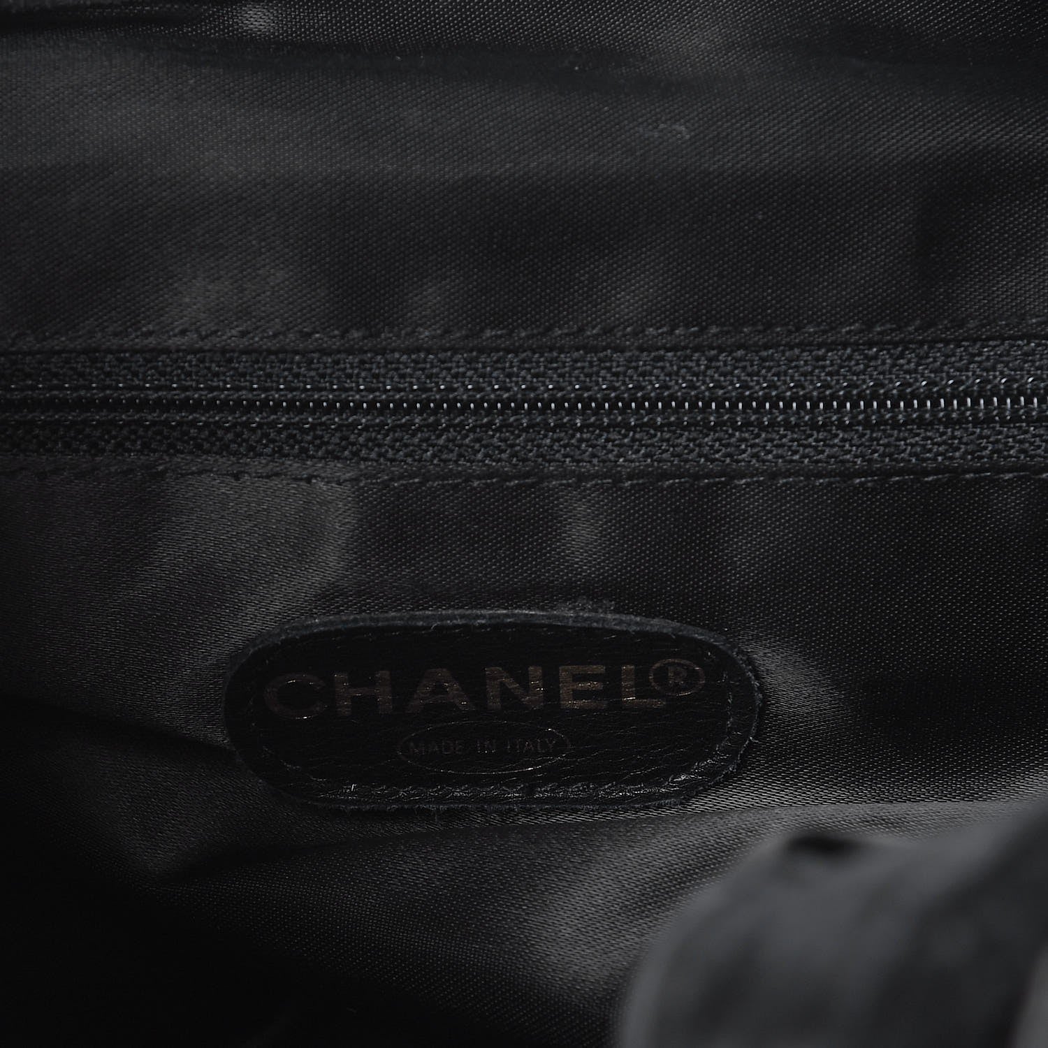 Chanel Suede Quilted Drawstring Backpack Black 6 of 12