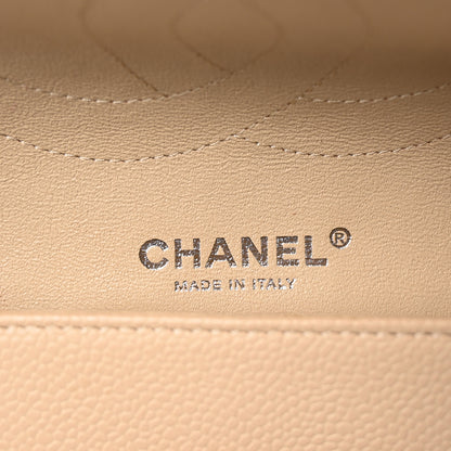 Chanel Caviar Quilted Jumbo Double Flap Light Beige 6 of 10