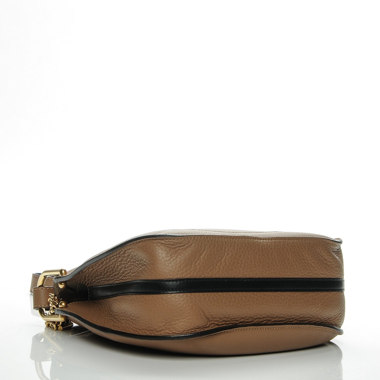Grained Calfskin Small Hayley Hobo Nut