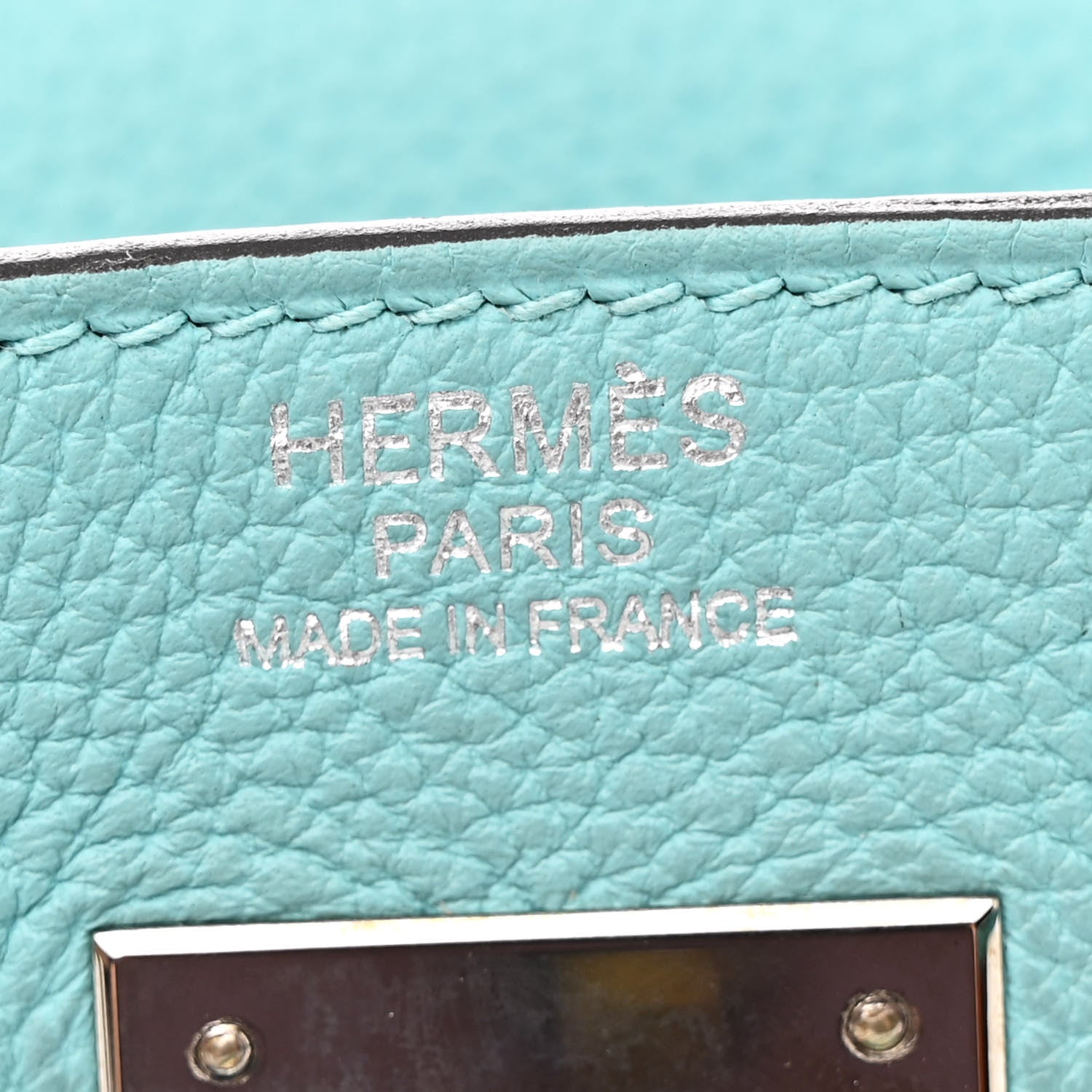 Hermes Togo Kelly Retourne 32 Bleu Atoll 6 of 10